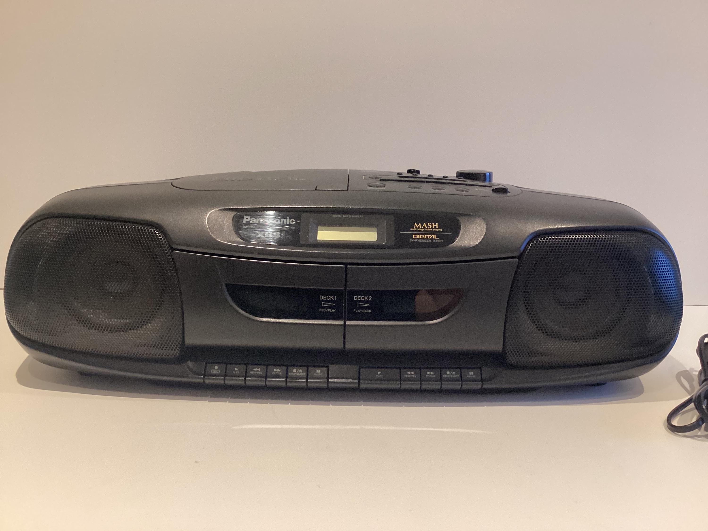 ヴィンテージラジカセ パナソニック RX-DT401、ラジオデュアルカセット 