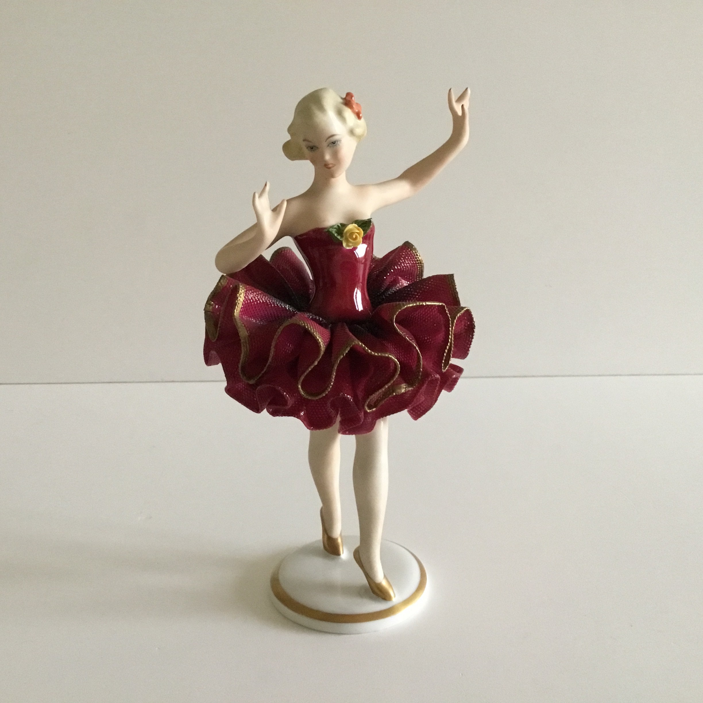Porcelain Figurine | Rare Gerold Bavaria Ballerina (1960s) W