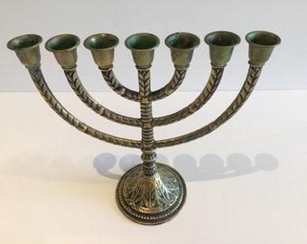 Rare Hanukkah Menorah (1950s) Jerusalem