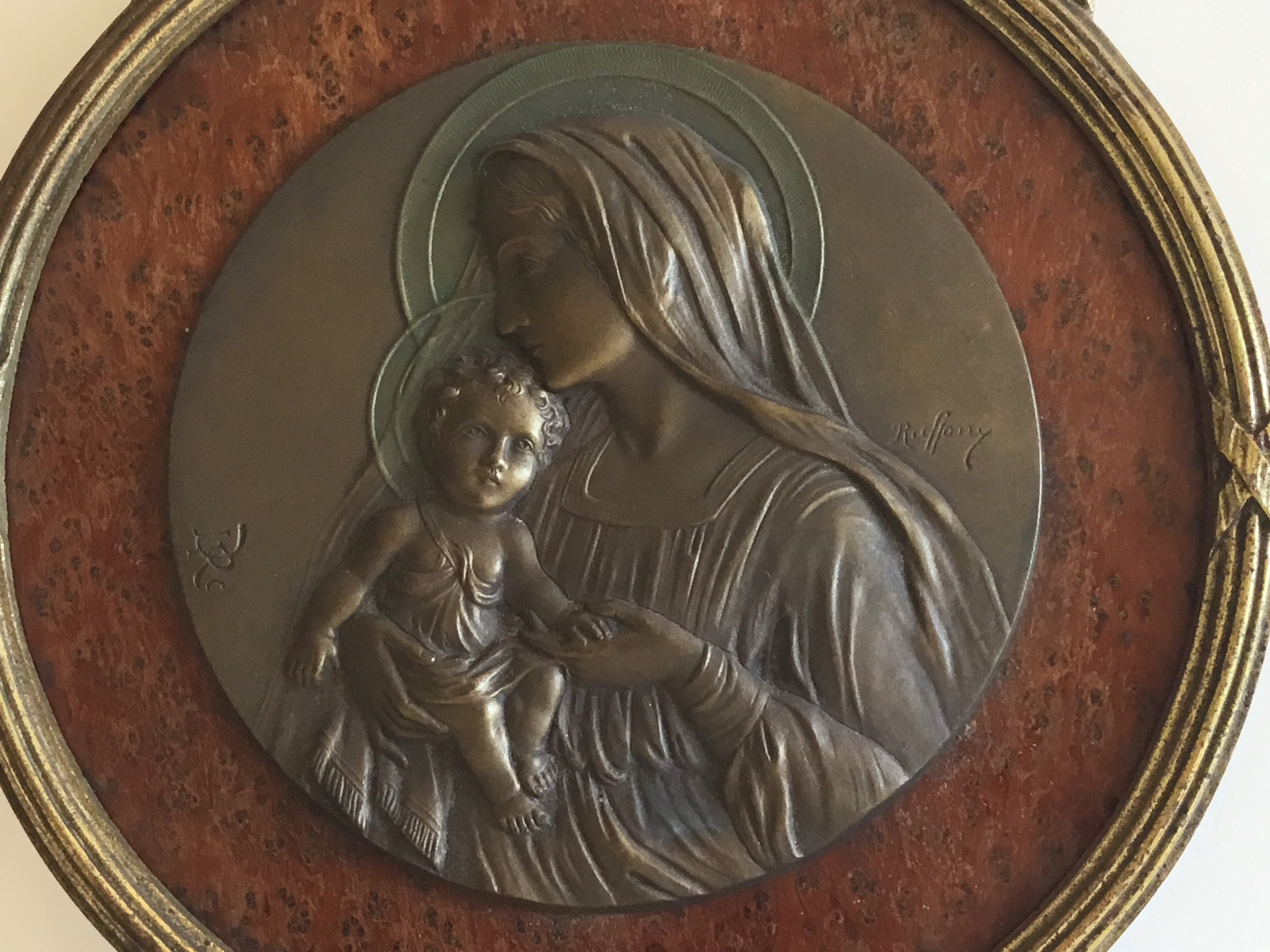 Bronze Religious Wall Medallion 1880s Ruffony Etsy UK