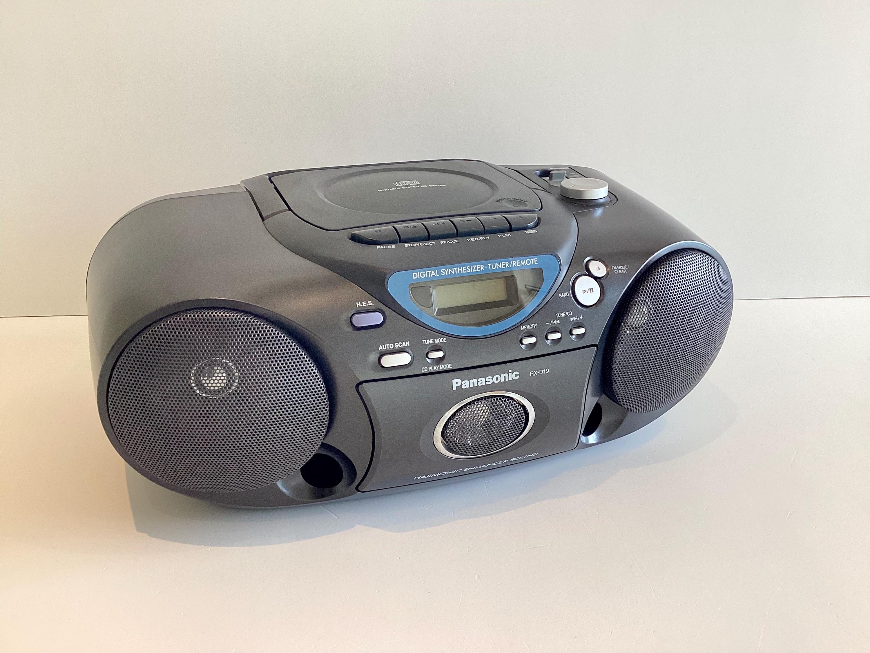 ヴィンテージラジカセ パナソニック RX-D19、CDラジオカセットステレオ 