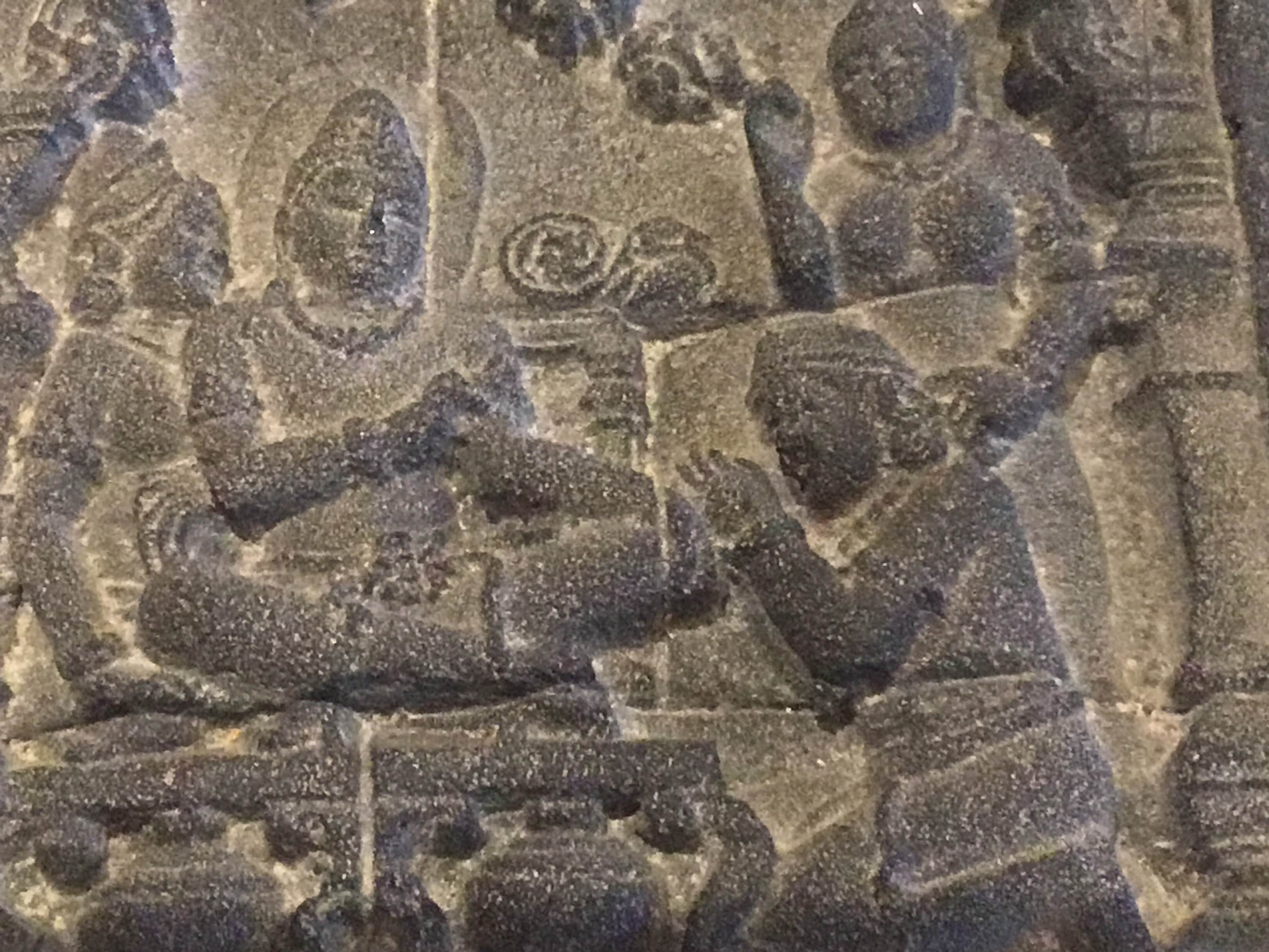 ボロブドゥール仏教寺院のレリーフ石のレプリカヴィンテージ