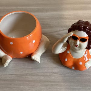 Biscuit Jar (1980s) “Villa d’Este Porcelain” Made In Italy