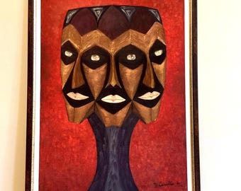 Vintage Lithograph | Diego Casella-Pc-1954 'The Guardian of the Temple' 2004, 50th Birthday 1/50 Signed