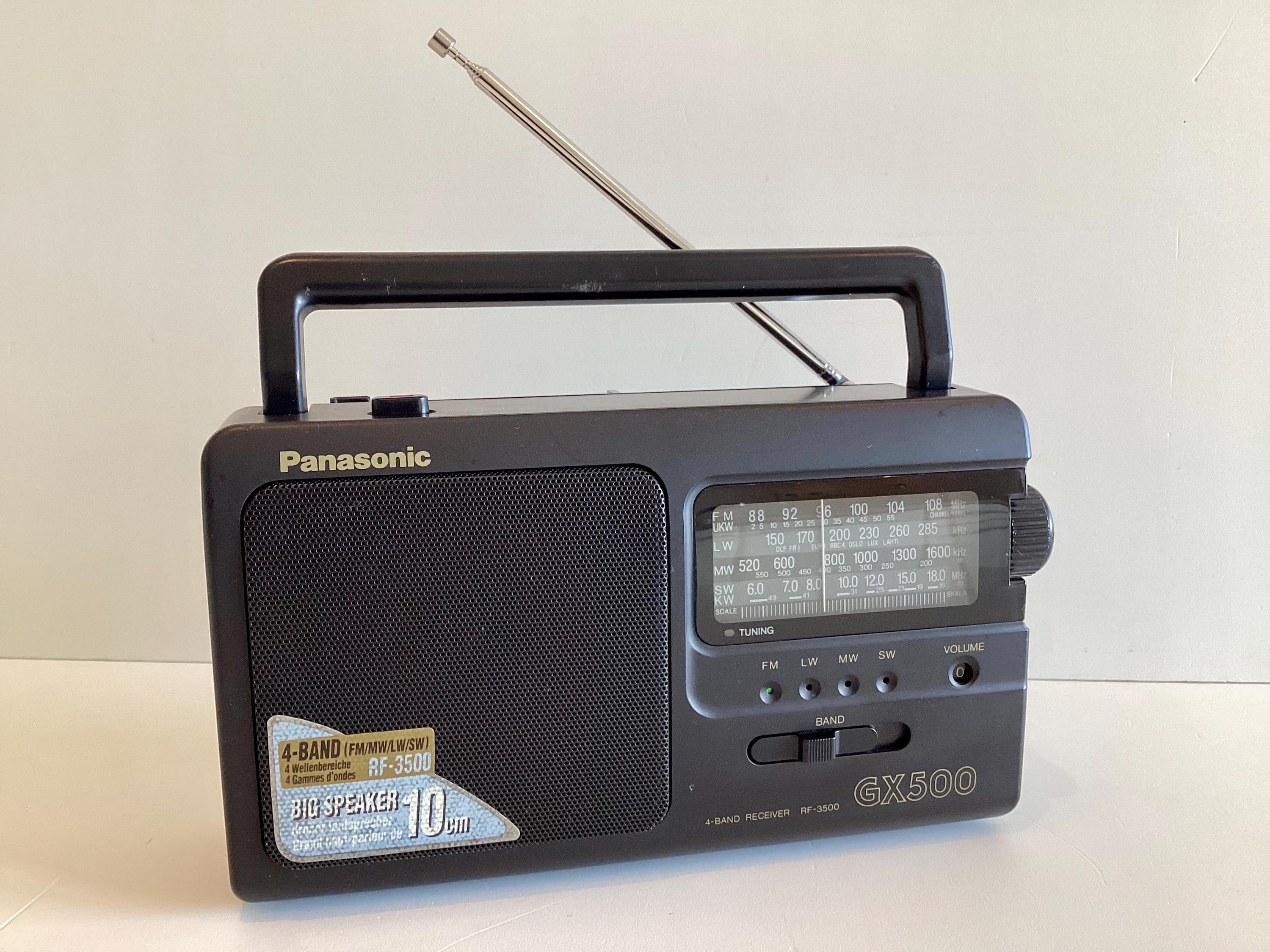 Vintage Radio Panasonic Matsushita GX500 RF-3500 (1995), Portable