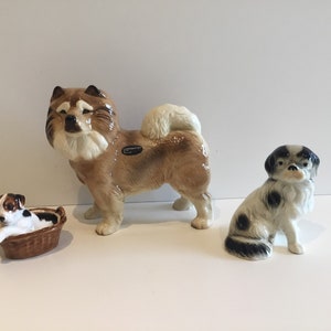 Group Of Dogs (1960s) Terrier HN 2587 Royal Doulton - Chow Chow Coopercraft - Pekingese Marutomoware