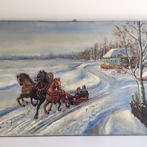Large Troika Hand Painted (1900s) Made In Ukraine