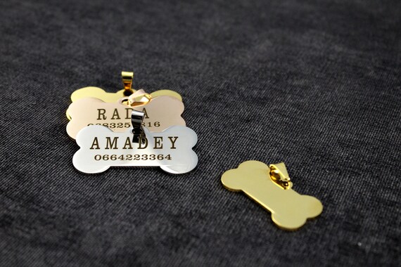 engraved collar tags