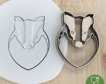 Diameter 5-10cm Badger Dachs Biscuit stamp / cookie cutter Ausstechform Keksausstecher Fondant Plätzchen Keksstempel