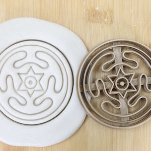 Diameter 5-10cm Triple Spiral/Spiral Goddess/Triple Goddess/Pentacle/Horned God/Hecates circle  Cookie cutter Ausstechform Keksausstecher