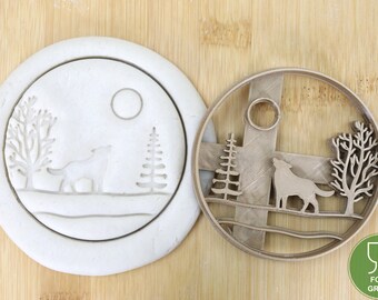 Diameter 5-10cm Wolf Forest/Moose Forest/Deer Forest/Bear/Tree of Life    cookie cutter  Ausstechform Keksausstecher