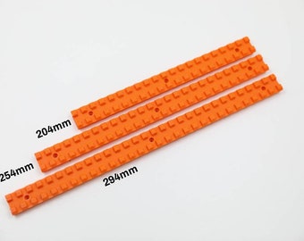 Picatinny rail (nerf) , many colors incl screws, up to 294mm