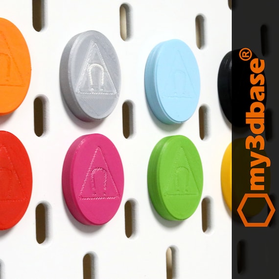 0.5kg strong skadis magnet for Ikea pegboards holds approx. 500g