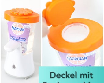 my3dbase kompatibel mit Sagrotan No- Touch Auslaufsicherer Nachfülldeckel mit Schnellverschluss für Seifenspender