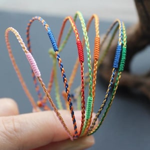 18cm handmade Bracelet Gold & Red String Tibetan Spinning Wheel Knot Bracelet red bracelet for protection chinese different color