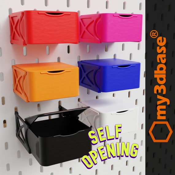 PULL OPEN Storage Box for Skadis Pegboard Etsy