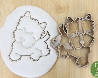 Diameter 5-10cm Hund West Highland White Terrier ganz Biscuit stamp / cookie cutter  Ausstechform Keksausstecher Plätzchen Fondant