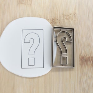 Diameter 5-10cm Fragezeichen Biscuit stamp / cookie cutter  Ausstechform Keksausstecher Fondant Keksstempel