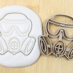 Diameter 5-10cm Gasmaske Biscuit stamp /cookie cutter Ausstechform Keksausstecher Fondant Keksstempel Plätzchen