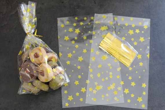 Buy Durchsichtig Gebäcktüten,weihnachten Plätzchentüten, Candy Süßigkeiten Tüten Mit Twist Krawatten Für Bonbon Plätzchen 5 Sorten Zur Auswahl Online in India