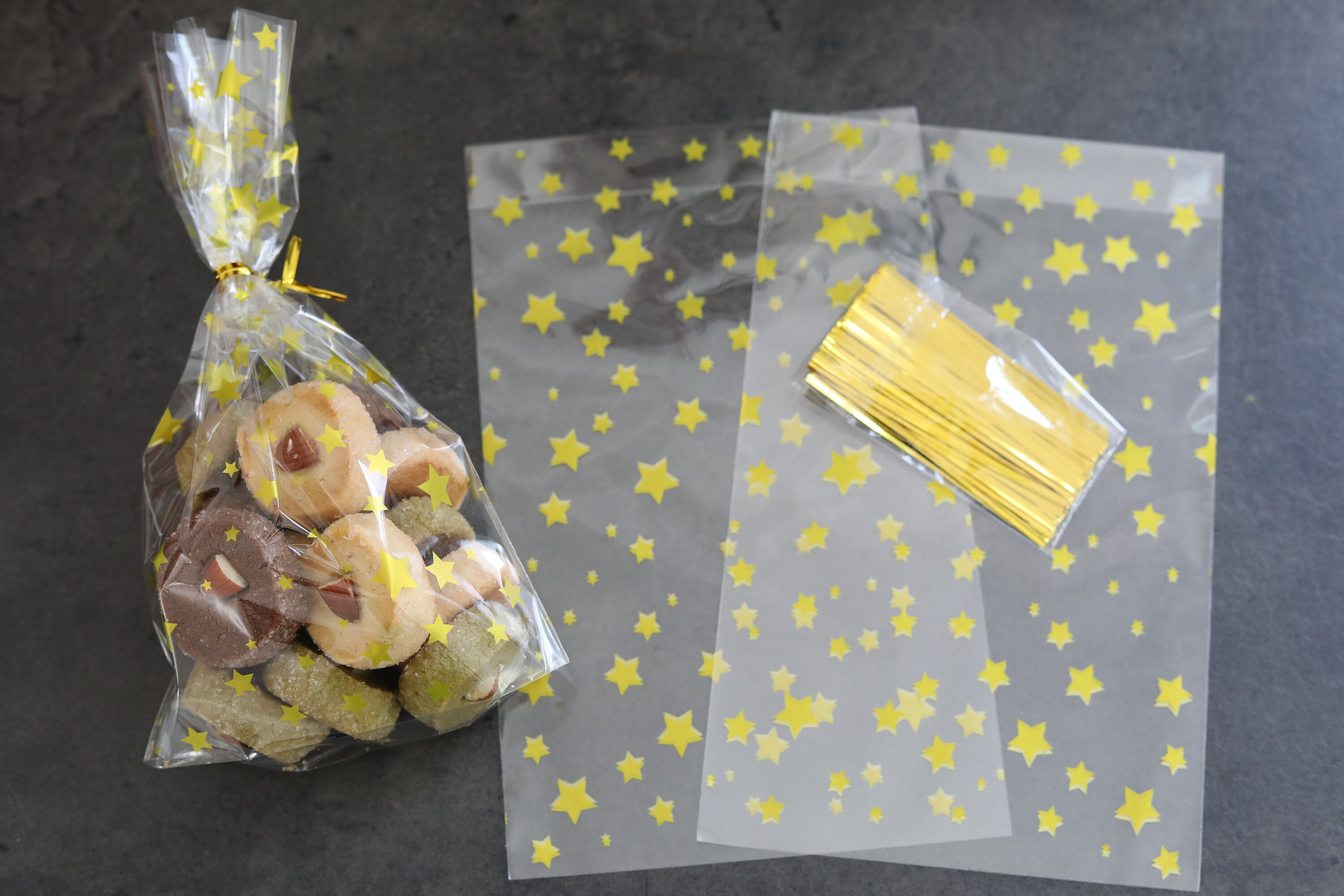 Durchsichtig Gebäcktüten,weihnachten Plätzchentüten, Candy Süßigkeiten Tüten Mit Twist Krawatten Für Bonbon Plätzchen 5 Sorten Zur Auswahl