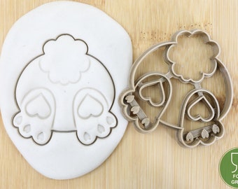 Diameter 5-10cm Cute Bunny Bum/Back/sitting/lying/looking back/ cookie cutter  Ausstechform Keksausstecher