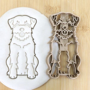 2 Border Terrier Ausstechformen – Gesicht & Silhouette, Für Plätzchen & Fondant