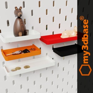 Storage tray for skadis pegboard several sizes and colors image 1