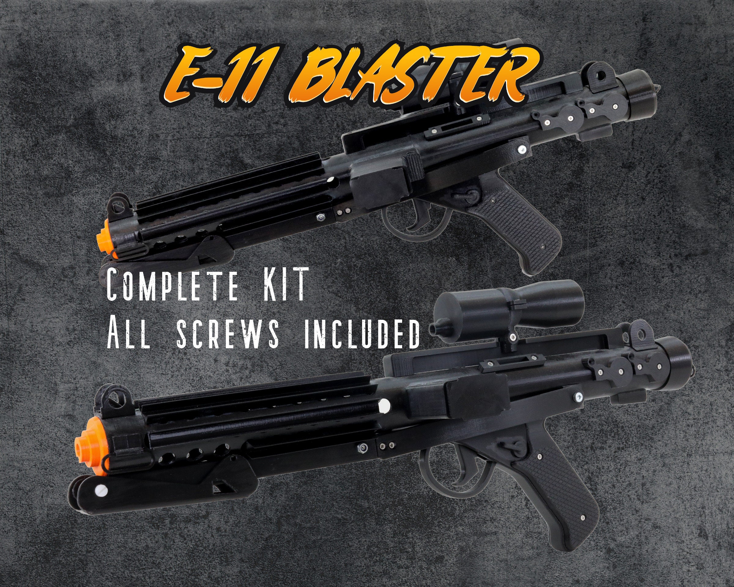ROTJ 3d Printed E-11 Blastech Blaster kit Memorabilia Collectibles etna