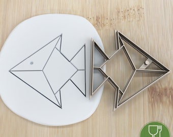 Diameter 5-10cm Origami Fish cookie cutter /Keksausstecher/Keksstempel/Fondant/Keksausstecher