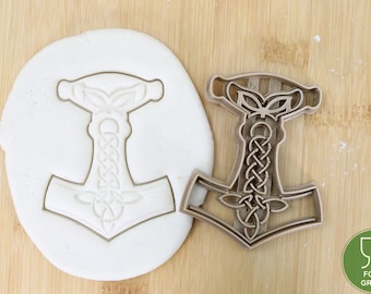 Diameter 5-10cm Mjölnir /Thors hammer Biscuit stamp /  cookie cutter  Ausstechform Keksausstecher