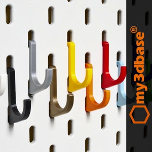 Tiny hook for skadis for two slots for Ikea pegboards