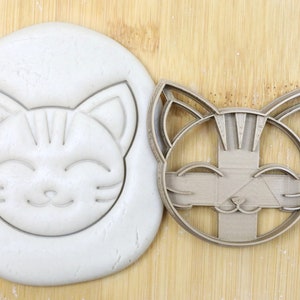 Diameter 5-10cm Katze Cat face Biscuit stamp / cookie cutter  Ausstechform Keksausstecher Fondant Keksstempel Plätzchen