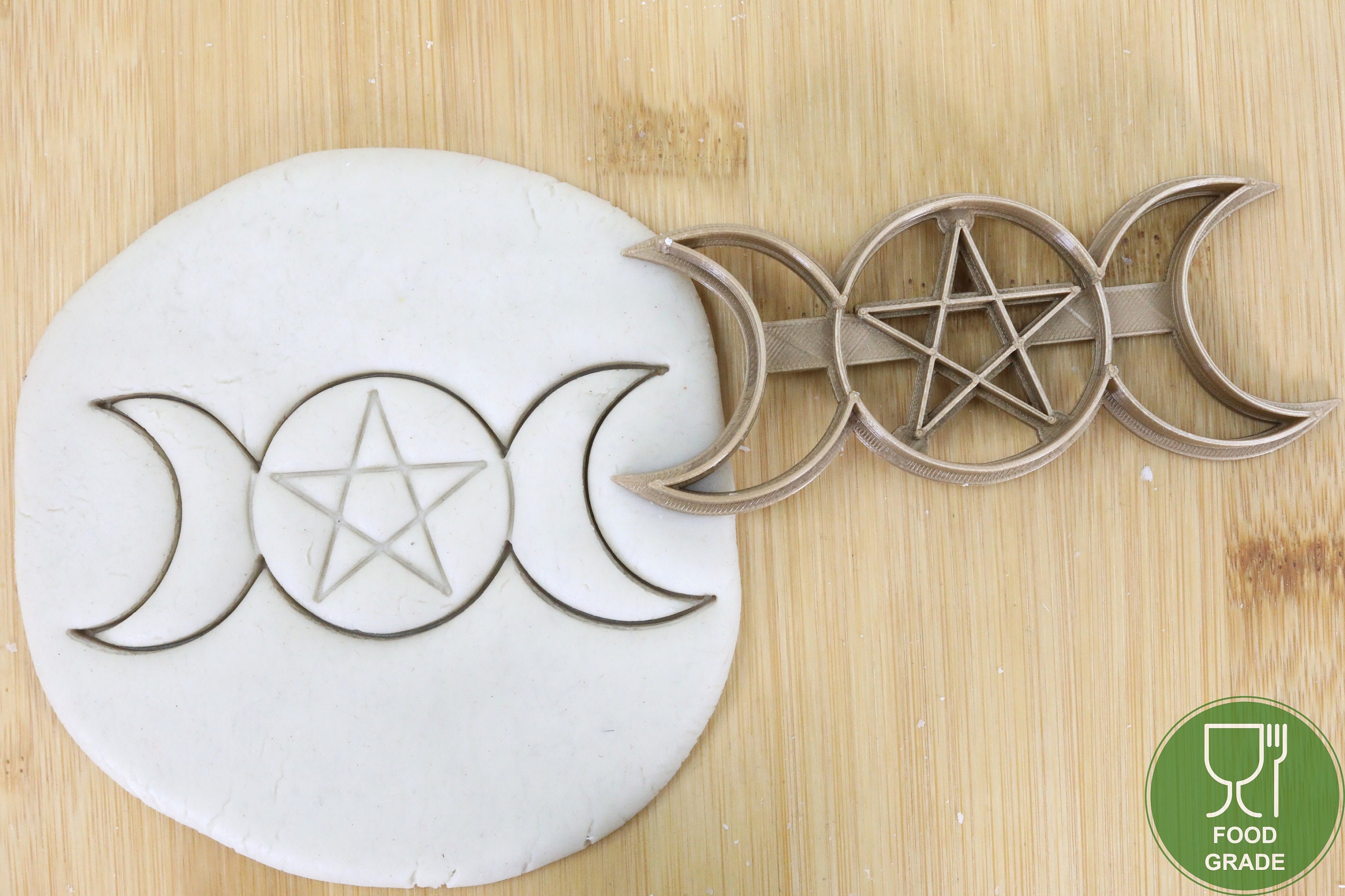 Diameter 5-10cm Triple Goddess/Spiral Goddess/Triple Spiral/Pentacle/Horned  God/Hecates circle Cookie cutter Ausstechform Keksausstecher - Etsy België, image size:3000x2000