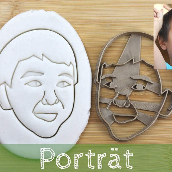 Custom Portrait Cookie Cutter Make Your Own Portrait Cookie Cutter