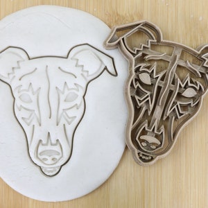 Diameter 5-10cm Hund Greyhound Biscuit stamp / cookie cutter  Ausstechform Keksausstecher