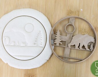Diameter 5-10cm Bear Forest/Moose Forest/Wolf Forest/Deer Forest/Tree of Life      cookie cutter  Ausstechform Keksausstecher
