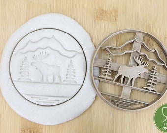 Diameter 5-10cm Bear/Moose Forest/Wolf Forest/Deer Forest/Tree of Life    cookie cutter  Ausstechform Keksausstecher