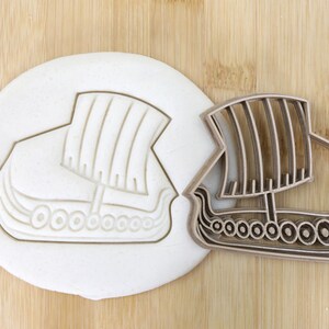 Diameter 5-10cm Wikinger Wikingerschiff /Wikingerhelm/Holzfass/Schatzkiste cookie cutter  Ausstechform Keksausstecher
