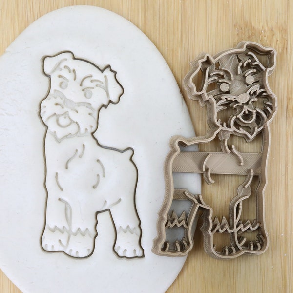 Diameter 5-10cm Hund Schnauzer ganz Biscuit stamp / cookie cutter  Ausstechform Keksausstecher Plätzchen Fondant