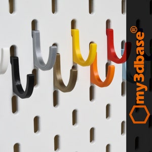 Tiny hook for skadis for single slot for Ikea pegboard