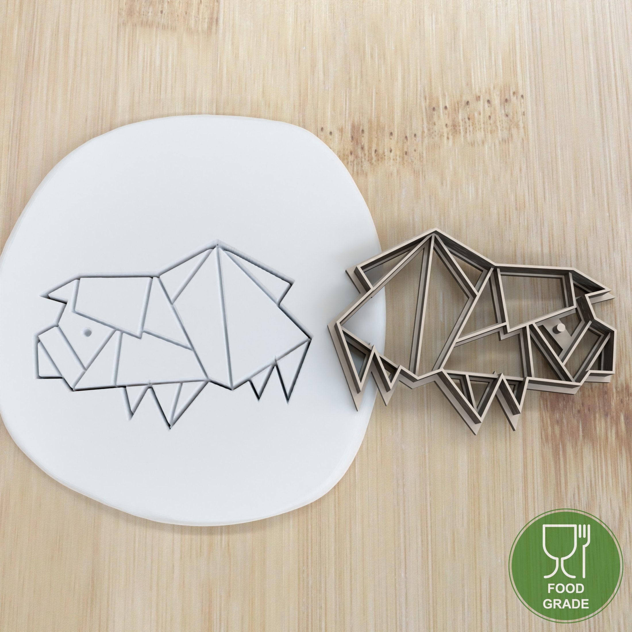 Diameter 5-10cm Origami Pig cookie cutter /Keksausstecher/Keksstempel/Fondant/Keksausstecher