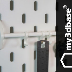 Small wall bar for skadis for two slots for Ikea pegboards