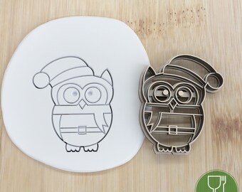 Diameter 5-10cm Animals Christmas Owl/Owl girl/Baby Owl/ Cookie cutter/Ausstechform/Keksausstecher/Keksstempel/Fondant/Plätzchen