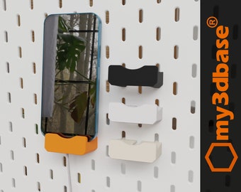 my3dbase compatible with Ikea skadis pegboard Smartphone handy holder