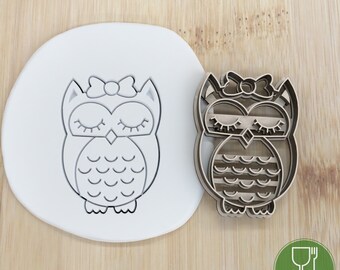 Diameter 5-10cm Animals Owl girl/Baby Owl/Christmas Owl Cookie cutter/Ausstechform/Keksausstecher/Keksstempel/Fondant/Plätzchen