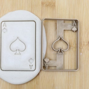 Diameter 5-10cm Poker Card Ace of Hearts/Spades/Clubs/Diamonds/Poker Table Biscuit stamp/cookie cutter  Ausstechform Keksausstecher