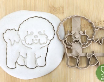 Diameter 5-10cm Hund Bichon Frise ganz Biscuit stamp / cookie cutter  Ausstechform Keksausstecher Plätzchen Fondant