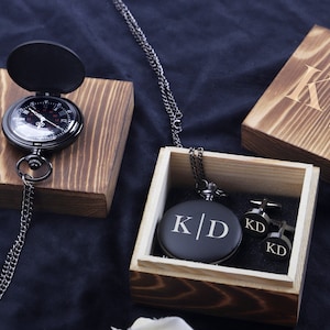 Personalized Groomsman Gifts, Engraved Pocket Watches, Custom Best Man Gift, Groomsmen Proposal, Birthday Gift for Him, Anniversary Gift