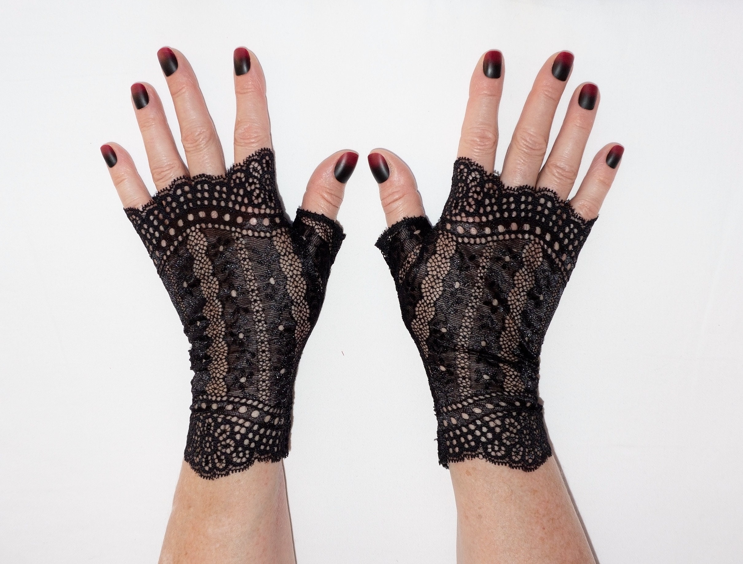 Paire De Gants Gothiques En Métal Noir - Armure Médiavale Pour Cosplay, Halloween, Adulte Standard - 4